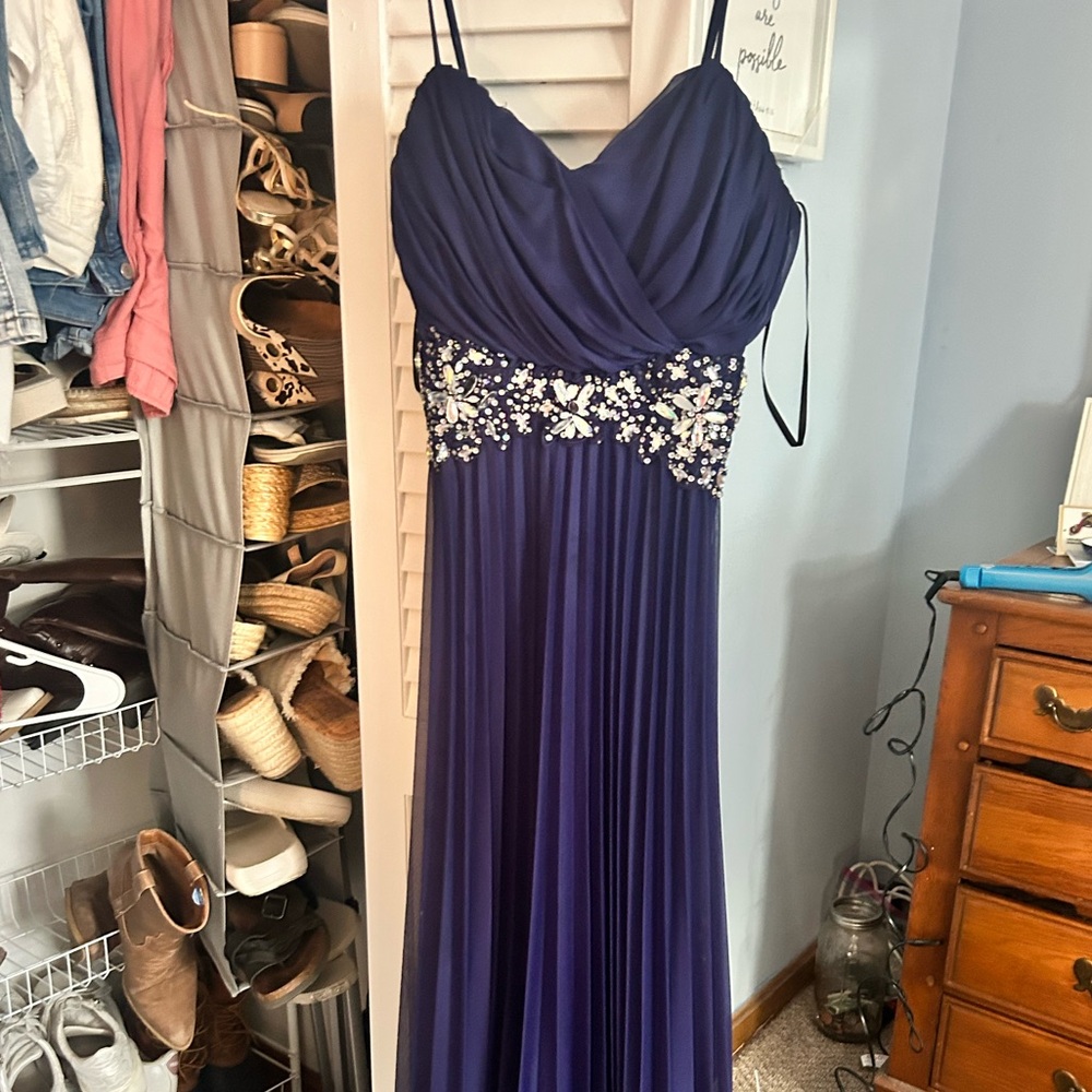 Navy/indigo gown
